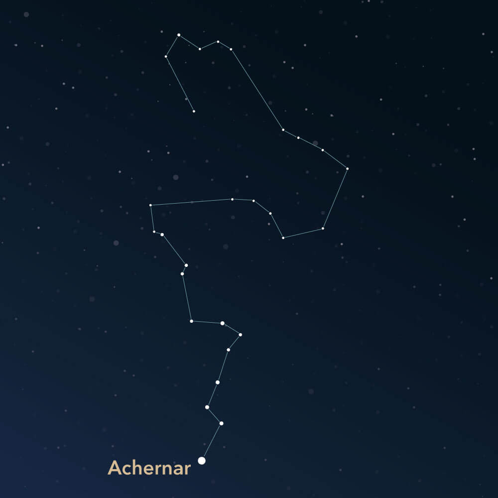 The constellation Eridanus