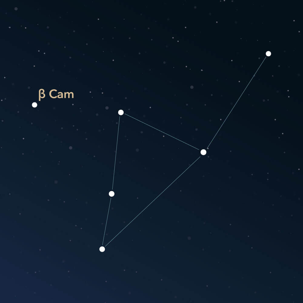 The constellation Camelopardalis