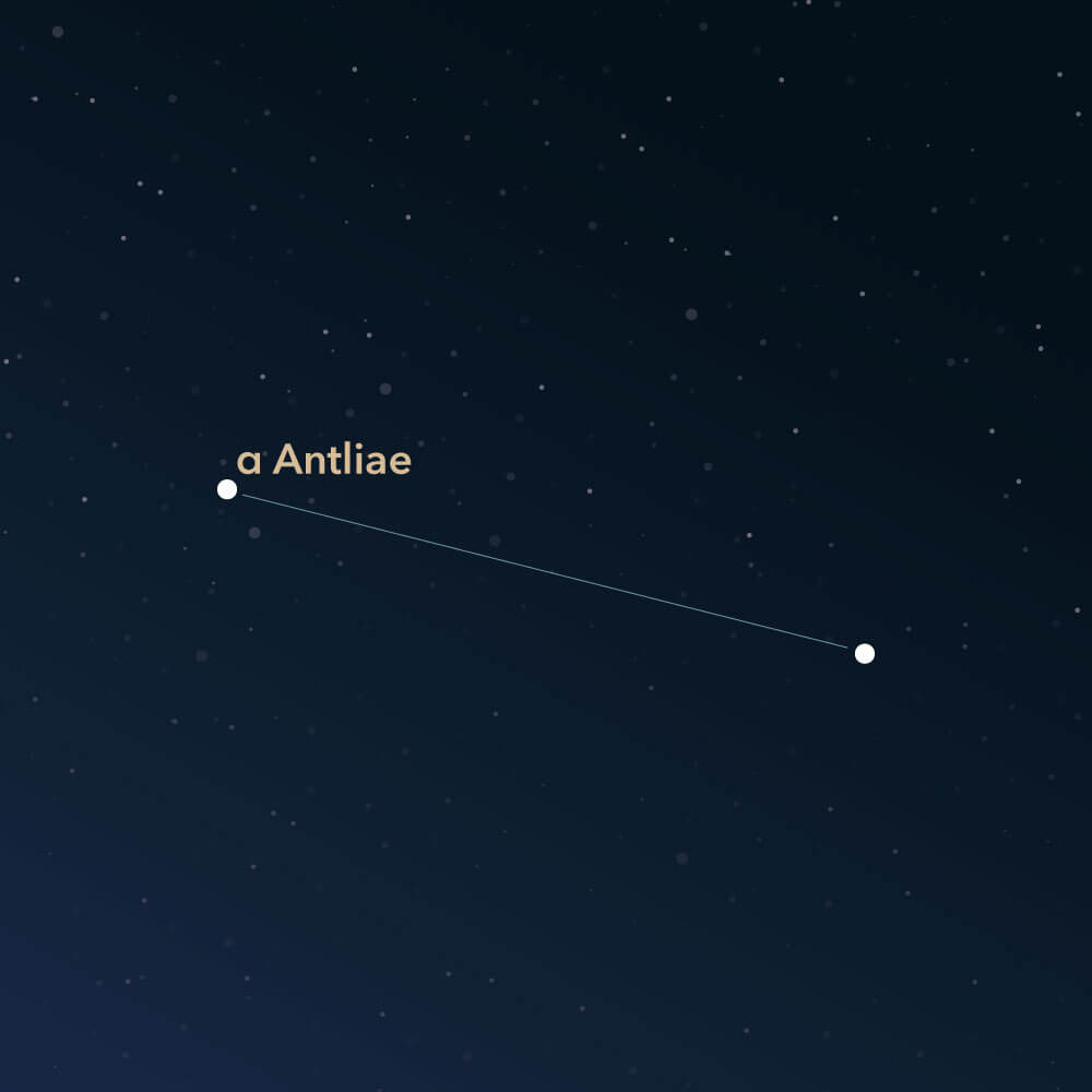 The constellation Antlia