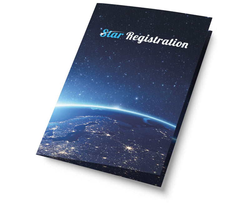 Star Registration Gift Folder